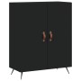 Tall black plywood sideboard 69.5x34x180 cm by vidaXL, Sideboards - Ref: Foro24-3198186, Price: 171,52 €, Discount: %