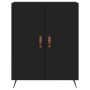 Tall black plywood sideboard 69.5x34x180 cm by vidaXL, Sideboards - Ref: Foro24-3198186, Price: 171,52 €, Discount: %