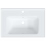 Lavabo de baño rectangular cerámica blanco 71x48x19,5 cm de vidaXL, Lavabos - Ref: Foro24-153710, Precio: 68,14 €, Descuento: %