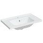 Lavabo de baño rectangular cerámica blanco 81x48x19,5 cm de vidaXL, Lavabos - Ref: Foro24-153711, Precio: 114,60 €, Descuento: %