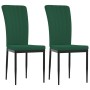 Sillas de comedor 2 unidades terciopelo verde oscuro de vidaXL, Sillas de comedor - Ref: Foro24-326095, Precio: 89,99 €, Desc...