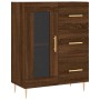 Tall brown oak plywood sideboard 69.5x34x180 cm by vidaXL, Sideboards - Ref: Foro24-3195954, Price: 167,86 €, Discount: %