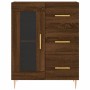 Tall brown oak plywood sideboard 69.5x34x180 cm by vidaXL, Sideboards - Ref: Foro24-3195954, Price: 167,86 €, Discount: %