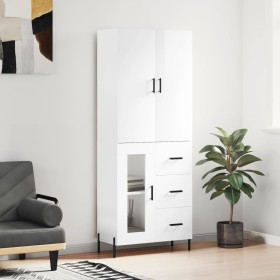 High glossy white plywood sideboard 69.5x34x180 cm by vidaXL, Sideboards - Ref: Foro24-3195965, Price: 187,17 €, Discount: %