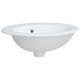 White ceramic oval bathroom sink 52x46x20 cm by vidaXL, Sinks - Ref: Foro24-153714, Price: 83,57 €, Discount: %