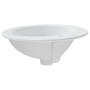 Lavabo de baño ovalado cerámica blanco 52x46x20 cm de vidaXL, Lavabos - Ref: Foro24-153714, Precio: 83,57 €, Descuento: %