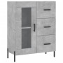 Aparador alto madera contrachapada gris hormigón 69,5x34x180 cm de vidaXL, Aparadores - Ref: Foro24-3195967, Precio: 167,83 €...