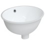 Lavabo de baño ovalado cerámica blanco 33x29x16,5 cm de vidaXL, Lavabos - Ref: Foro24-153715, Precio: 35,14 €, Descuento: %