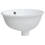 White ceramic oval bathroom sink 33x29x16.5 cm by vidaXL, Sinks - Ref: Foro24-153715, Price: 35,14 €, Discount: %