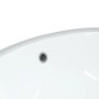 White ceramic oval bathroom sink 33x29x16.5 cm by vidaXL, Sinks - Ref: Foro24-153715, Price: 35,14 €, Discount: %