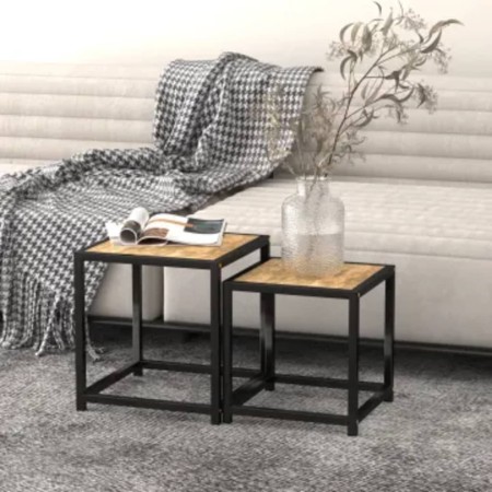 Coffee tables 2 units black and yellow MDF by vidaXL, Side tables - Ref: Foro24-331656, Price: 31,74 €, Discount: %