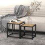 Coffee tables 2 units black and yellow MDF by vidaXL, Side tables - Ref: Foro24-331656, Price: 31,74 €, Discount: %