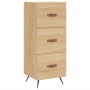 Sonoma oak plywood sideboard 34.5x34x180 cm by vidaXL, Sideboards - Ref: Foro24-3198828, Price: 114,55 €, Discount: %