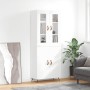 Aparador alto madera contrachapada blanco brillo 69,5x34x180 cm de vidaXL, Aparadores - Ref: Foro24-3198187, Precio: 166,99 €...