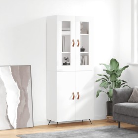 High glossy white plywood sideboard 69.5x34x180 cm by vidaXL, Sideboards - Ref: Foro24-3198187, Price: 166,25 €, Discount: %