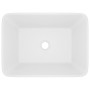 Lavabo de lujo de cerámica blanco mate 41x30x12 cm de vidaXL, Lavabos - Ref: Foro24-147042, Precio: 68,99 €, Descuento: %