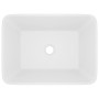 Matte white luxury ceramic sink 41x30x12 cm