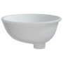 Lavabo de baño ovalado cerámica blanco 37x31x17,5 cm de vidaXL, Lavabos - Ref: Foro24-153717, Precio: 51,90 €, Descuento: %