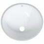 Lavabo de baño ovalado cerámica blanco 37x31x17,5 cm de vidaXL, Lavabos - Ref: Foro24-153717, Precio: 51,90 €, Descuento: %