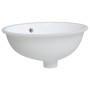 Lavabo de baño ovalado cerámica blanco 43x35x19 cm de vidaXL, Lavabos - Ref: Foro24-153718, Precio: 78,90 €, Descuento: %