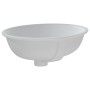 Lavabo de baño ovalado cerámica blanco 43x35x19 cm de vidaXL, Lavabos - Ref: Foro24-153718, Precio: 78,90 €, Descuento: %