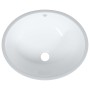 Lavabo de baño ovalado cerámica blanco 43x35x19 cm de vidaXL, Lavabos - Ref: Foro24-153718, Precio: 78,90 €, Descuento: %