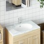 Oval white ceramic bathroom sink 47x39x21 cm by vidaXL, Sinks - Ref: Foro24-153719, Price: 59,53 €, Discount: %