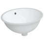 Oval white ceramic bathroom sink 47x39x21 cm by vidaXL, Sinks - Ref: Foro24-153719, Price: 59,53 €, Discount: %