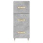 Concrete gray plywood sideboard 34.5x34x180 cm by vidaXL, Sideboards - Ref: Foro24-3198837, Price: 103,99 €, Discount: %