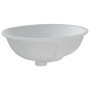 Lavabo de baño ovalado cerámica blanco 47x39x21 cm de vidaXL, Lavabos - Ref: Foro24-153719, Precio: 59,53 €, Descuento: %