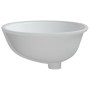 Oval white ceramic bathroom sink 47x39x21 cm by vidaXL, Sinks - Ref: Foro24-153719, Price: 59,53 €, Discount: %