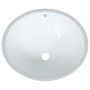 Lavabo de baño ovalado cerámica blanco 47x39x21 cm de vidaXL, Lavabos - Ref: Foro24-153719, Precio: 59,53 €, Descuento: %