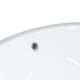 Oval white ceramic bathroom sink 47x39x21 cm by vidaXL, Sinks - Ref: Foro24-153719, Price: 59,53 €, Discount: %