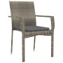 Garden chairs with cushions 2 units gray synthetic rattan by vidaXL, Garden chairs - Ref: Foro24-319882, Price: 114,10 €, Dis...