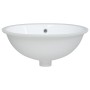 Lavabo de baño ovalado cerámica blanco 49x40,5x21 cm de vidaXL, Lavabos - Ref: Foro24-153720, Precio: 70,99 €, Descuento: %