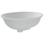 Lavabo de baño ovalado cerámica blanco 49x40,5x21 cm de vidaXL, Lavabos - Ref: Foro24-153720, Precio: 70,99 €, Descuento: %