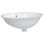 Lavabo de baño ovalado cerámica blanco 56x41x20 cm de vidaXL, Lavabos - Ref: Foro24-153721, Precio: 69,53 €, Descuento: %