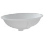 Lavabo de baño ovalado cerámica blanco 56x41x20 cm de vidaXL, Lavabos - Ref: Foro24-153721, Precio: 69,53 €, Descuento: %