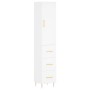 Aparador alto madera contrachapada blanco 34,5x34x180 cm de vidaXL, Aparadores - Ref: Foro24-3198841, Precio: 115,46 €, Descu...