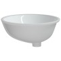 Lavabo de baño ovalado cerámica blanco 56x41x20 cm de vidaXL, Lavabos - Ref: Foro24-153721, Precio: 69,53 €, Descuento: %