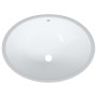 Lavabo de baño ovalado cerámica blanco 56x41x20 cm de vidaXL, Lavabos - Ref: Foro24-153721, Precio: 69,53 €, Descuento: %