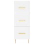 Aparador alto madera contrachapada blanco 34,5x34x180 cm de vidaXL, Aparadores - Ref: Foro24-3198841, Precio: 115,46 €, Descu...