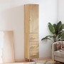 Aparador de madera contrachapada roble Sonoma 34,5x34x180 cm de vidaXL, Aparadores - Ref: Foro24-3198844, Precio: 106,99 €, D...