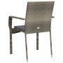 Garden chairs with cushions 2 units gray synthetic rattan by vidaXL, Garden chairs - Ref: Foro24-319882, Price: 114,10 €, Dis...