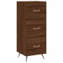 Tall brown oak plywood sideboard 34.5x34x180 cm by vidaXL, Sideboards - Ref: Foro24-3198832, Price: 111,36 €, Discount: %