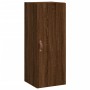 Aparador alto madera contrachapada roble marrón 34,5x34x180 cm de vidaXL, Aparadores - Ref: Foro24-3198832, Precio: 109,99 €,...