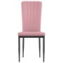 Sillas de comedor 2 unidades terciopelo rosa de vidaXL, Sillas de comedor - Ref: Foro24-326097, Precio: 93,99 €, Descuento: %