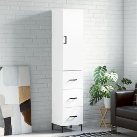 Tall white plywood sideboard 34.5x34x180 cm by vidaXL, Sideboards - Ref: Foro24-3198849, Price: 110,15 €, Discount: %