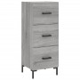 Tall gray Sonoma plywood sideboard 34.5x34x180 cm by vidaXL, Sideboards - Ref: Foro24-3198855, Price: 110,65 €, Discount: %