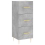 Aparador de madera contrachapada gris hormigón 34,5x34x180 cm de vidaXL, Aparadores - Ref: Foro24-3198845, Precio: 106,25 €, ...